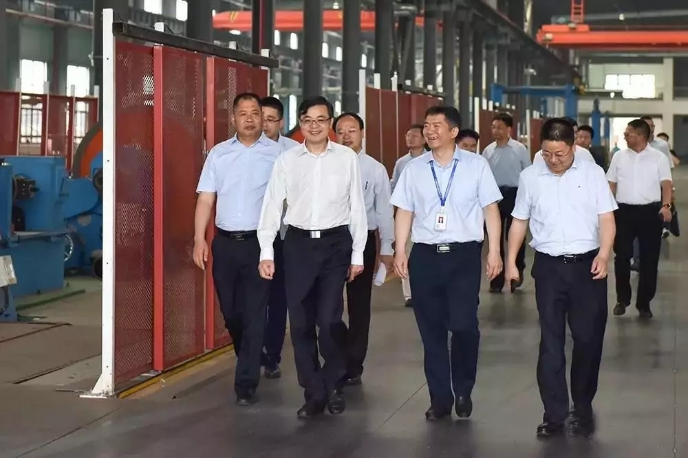 金山区委书记赵卫星调研28圈电缆